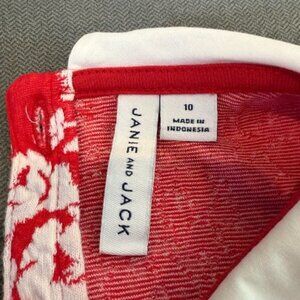 Janie and Jack Girl's Jaquard Collared Dress